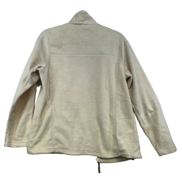 Cabelas Womens Outerwear Fleece Jacket Size M Beige Zip Pockets - Picture 11 of 13